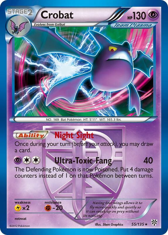 Crobat (Team Plasma) Plasma Storm Pokemon Card