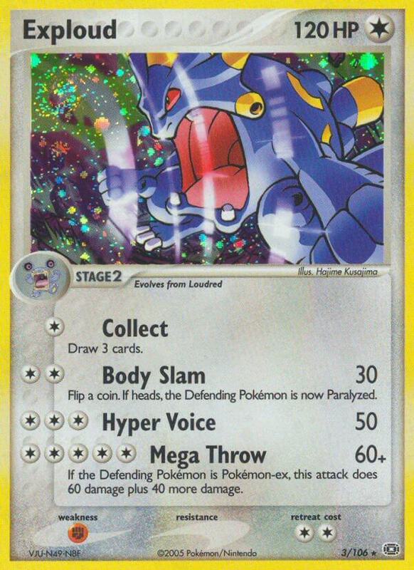 Exploud EX Emerald Pokemon Card