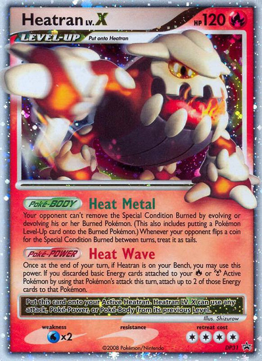 Heatran Lv.X Diamond and Pearl Promos Pokemon Card