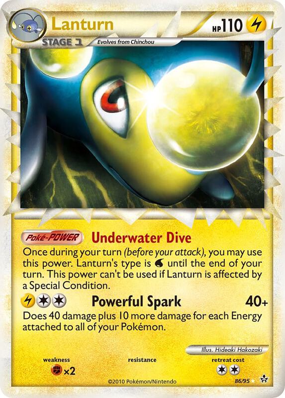 Lanturn (Prime) Unleashed Pokemon Card