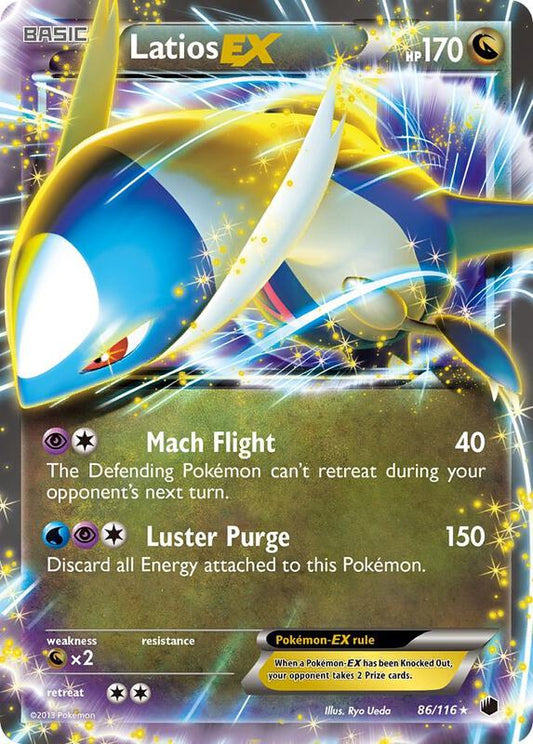 Latios EX Plasma Freeze Pokemon Card