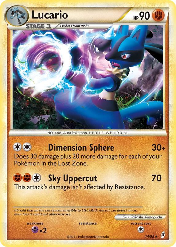 Lucario Call of Legends Pokemon Card