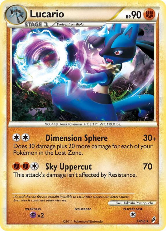 Lucario Call of Legends Pokemon Card