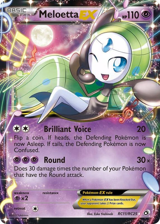 Meloetta EX Legendary Treasures: Radiant Collections Pokemon Card