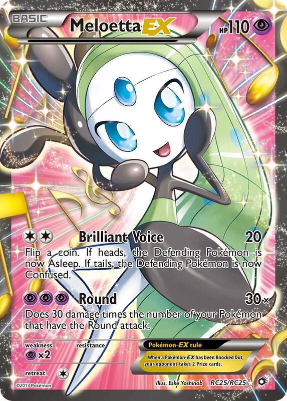 Meloetta EX (Full Art) Legendary Treasures: Radiant Collections Pokemon Card