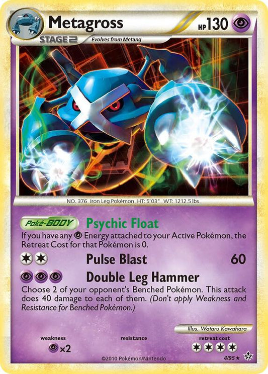 Metagross Unleashed Pokemon Card