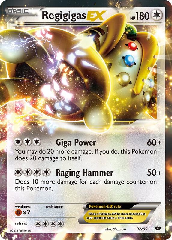Regigigas EX Next Destinies Pokemon Card