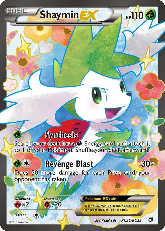 Shaymin EX (Full Art) Legendary Treasures: Radiant Collections Pokemon Card