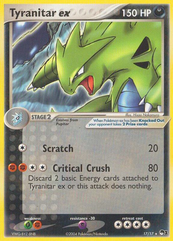 Tyranitar ex (Holo) POP Series 1 Pokemon Card