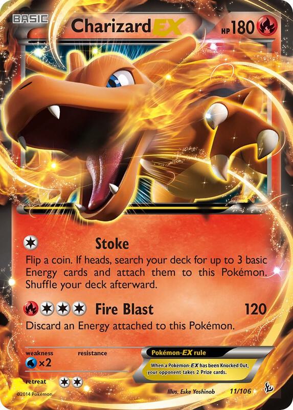 Charizard EX (11) Flashfire Pokemon Card