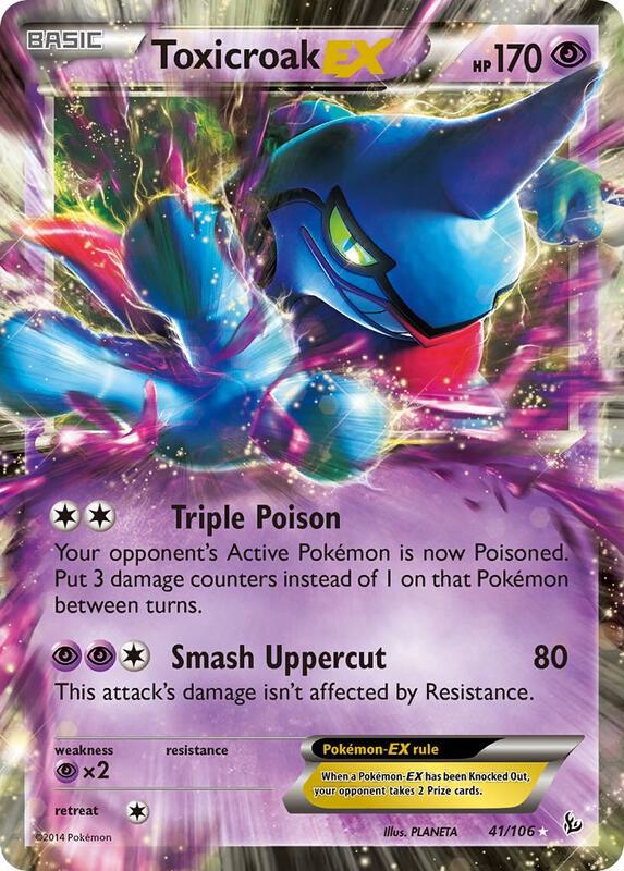 Toxicroak EX Flashfire Pokemon Card