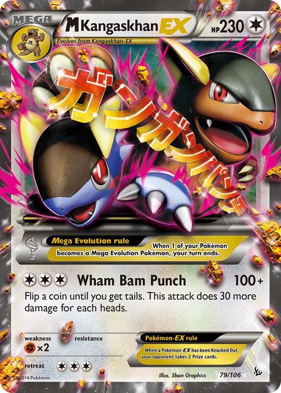 M Kangaskhan EX Flashfire Pokemon Card