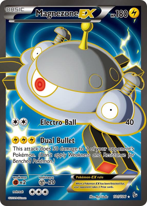 Magnezone EX (101 Full Art) Flashfire Pokemon Card