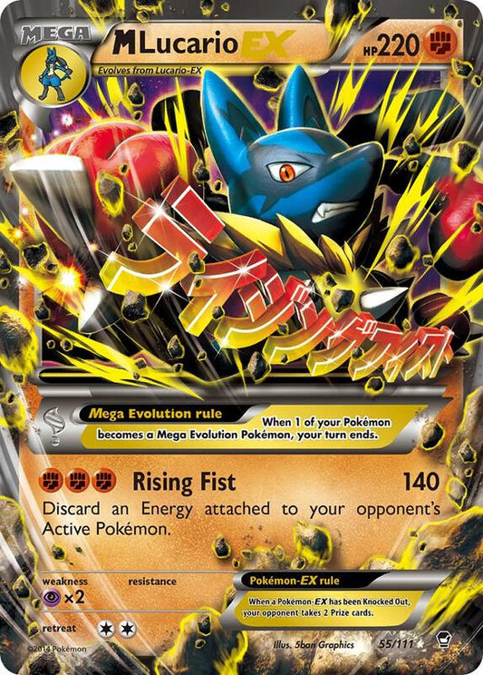 M Lucario EX Furious Fists Pokemon Card