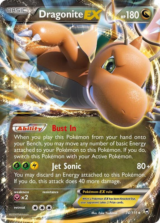 Dragonite EX Furious Fists Pokemon Card