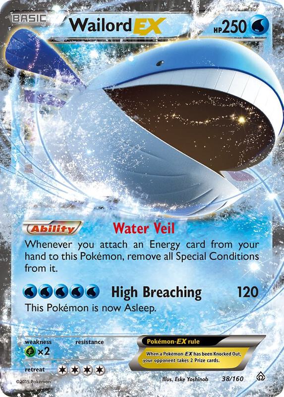 Wailord EX Primal Clash Pokemon Card