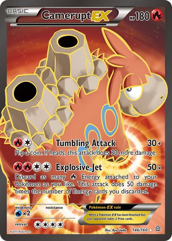 Camerupt EX (146 Full Art) Primal Clash Pokemon Card