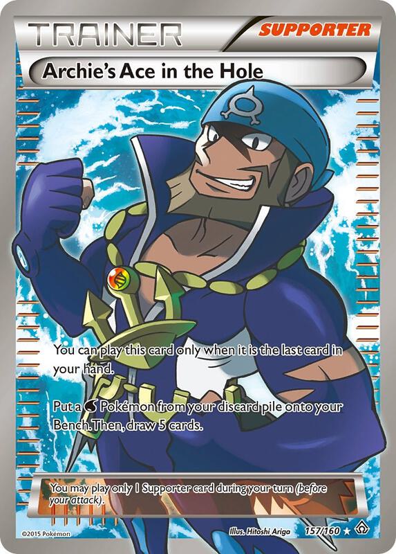 Archie's Ace in the Hole (157 Full Art) Primal Clash Pokemon Card