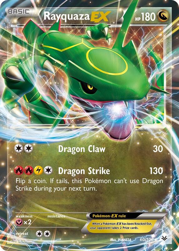 Rayquaza EX (60) Roaring Skies Pokemon Card