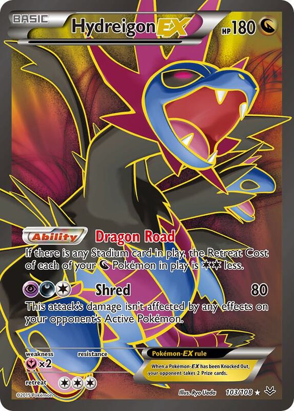 Hydreigon EX (103 Full Art) Roaring Skies Pokemon Card