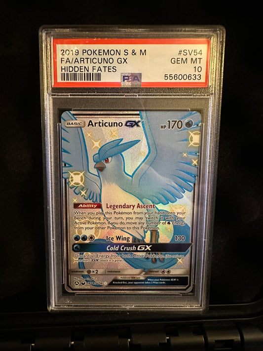 Articuno GX #SV54/SV94 Hidden Fates: Shiny Vault Holo Rare Holofoil PSA 10