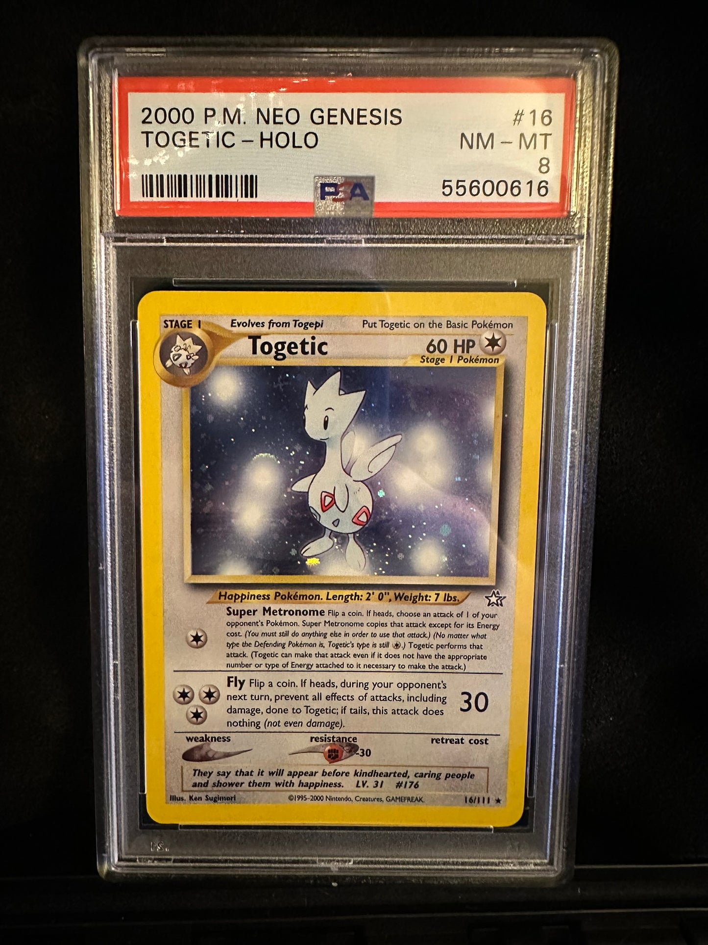 Togetic #16 Neo Genesis Holo Rare Holofoil PSA 8
