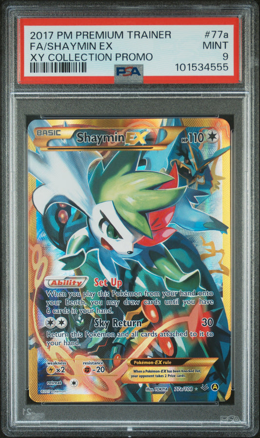 Shaymin EX #77a/108 Alternate Art Promos Promo Holofoil PSA 9