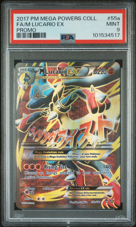 M Lucario EX #55a Alternate Art Promos Promo Holofoil PSA 9